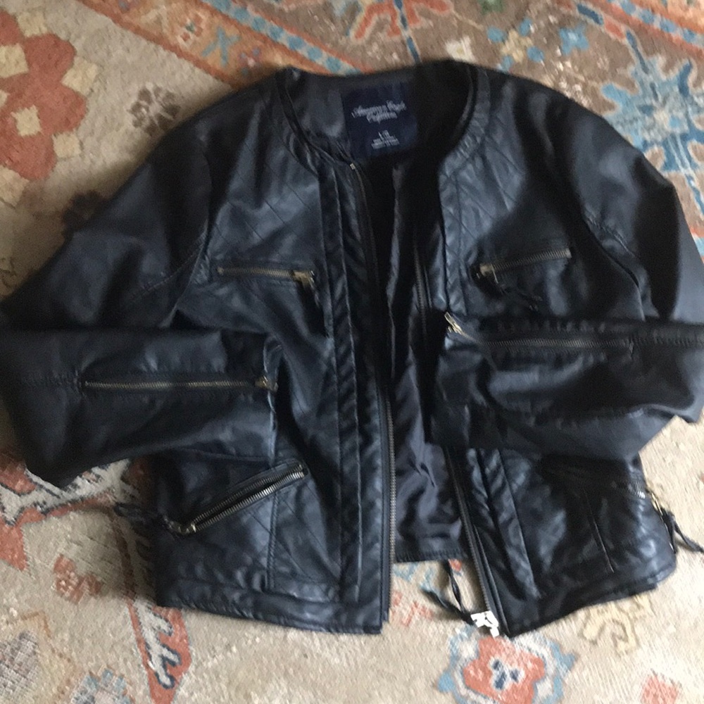 American eagle outfitters vegan leather jacket L